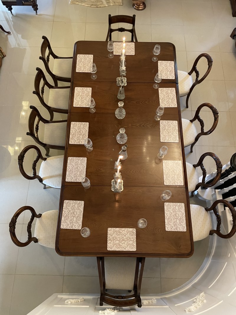 Rare Irish 12/14 Seater Metamorphic Antique Victorian Superb Quality Figured Mahogany Dining Table - Image 3